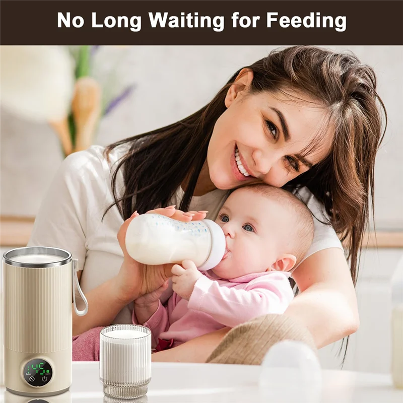 B59B-Portable Bottle Warmer Portable Bottle Warmer For Travel Mixer For Breastmilk & Formula