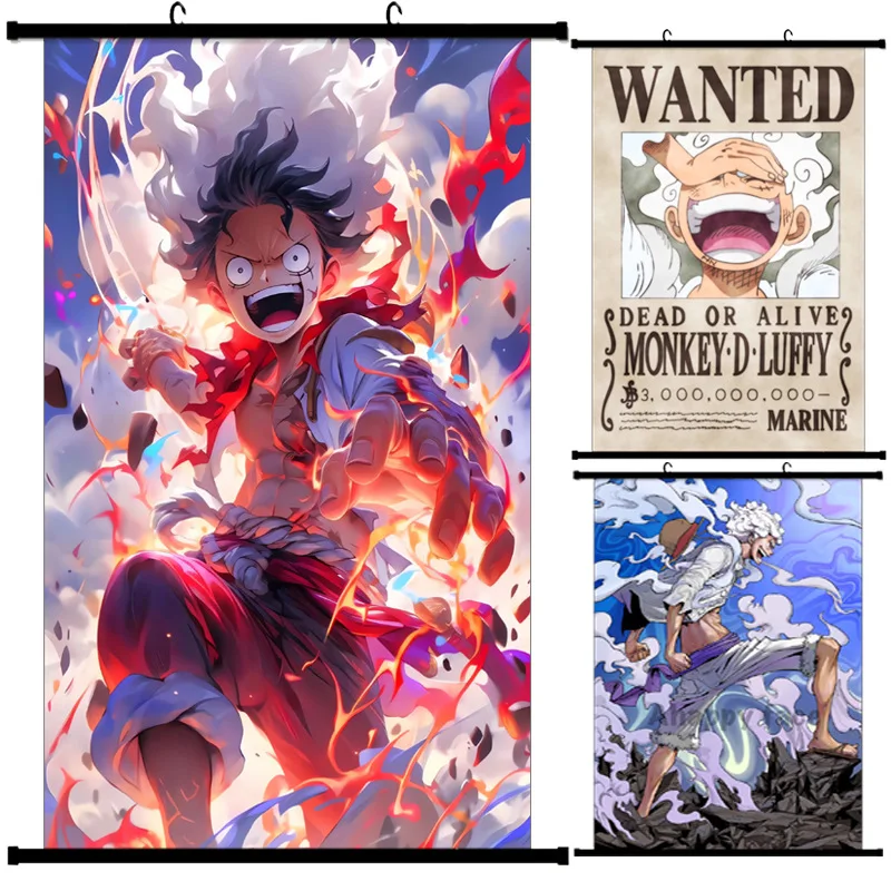 Nika Luffy One Piece Canvas Painting, Sun God Gear 5 Nika HD Canvas Poster, Frameless Wall Art