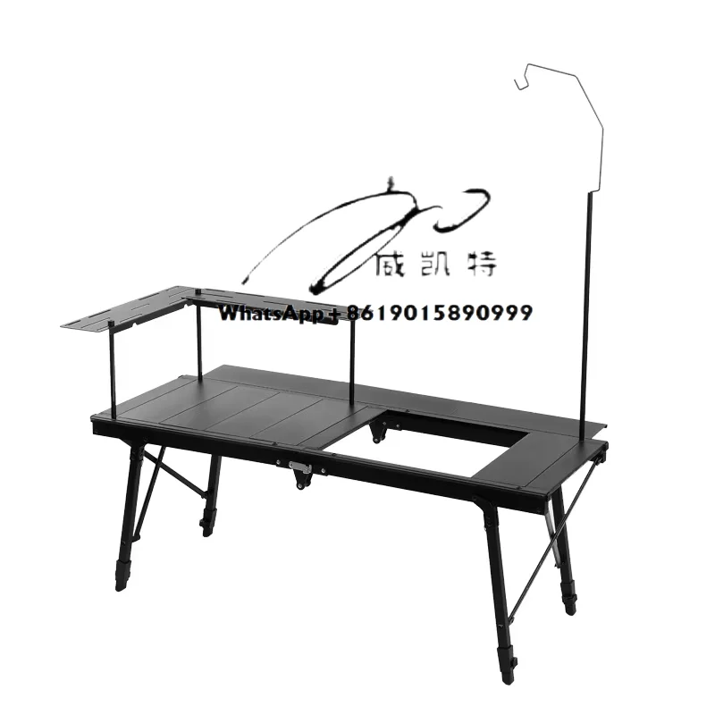 

Outdoor Folding Portable Picnic Camping Table with Adjustable Height, IGT Table with Carrying Bag for Camping Picnic
