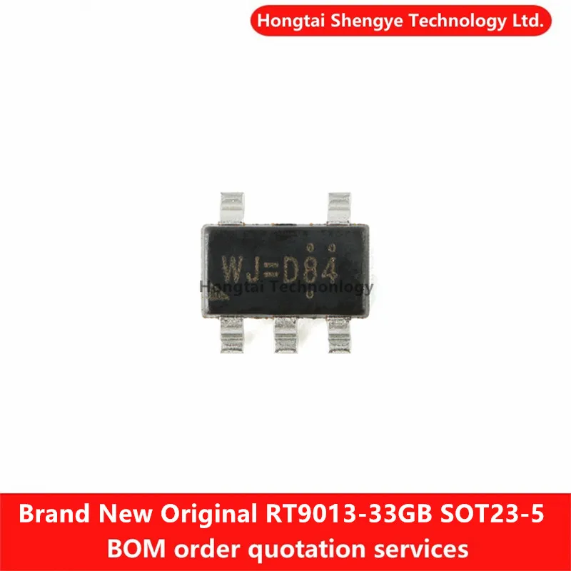 New Original RT9013-33GB SOT23-5 Voltage Regulator LDO Chip 3.3V/500mA Output