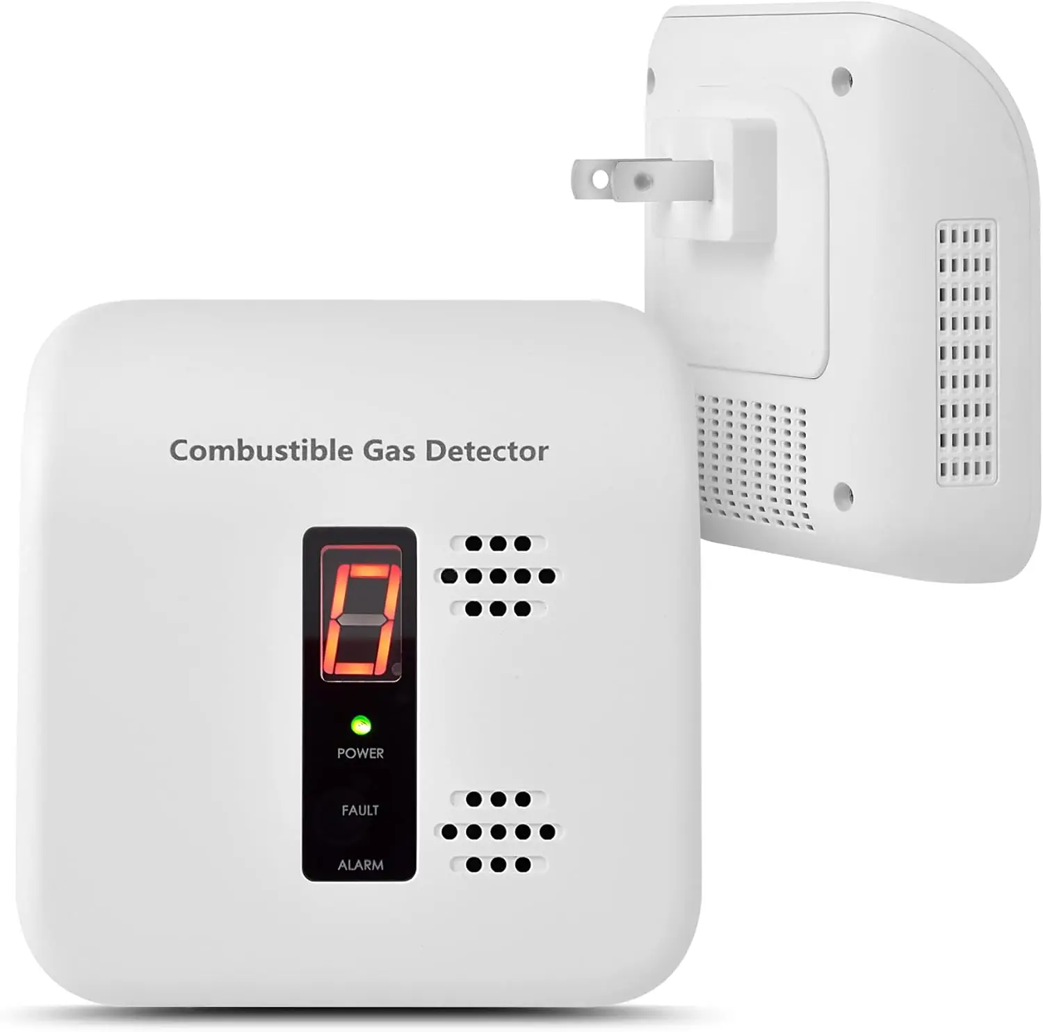 

2-Pack Natural Gas Alarm for Home & RV, Plug-in Propane Detector with Visual and Audible Alarms, AC 110V-240V