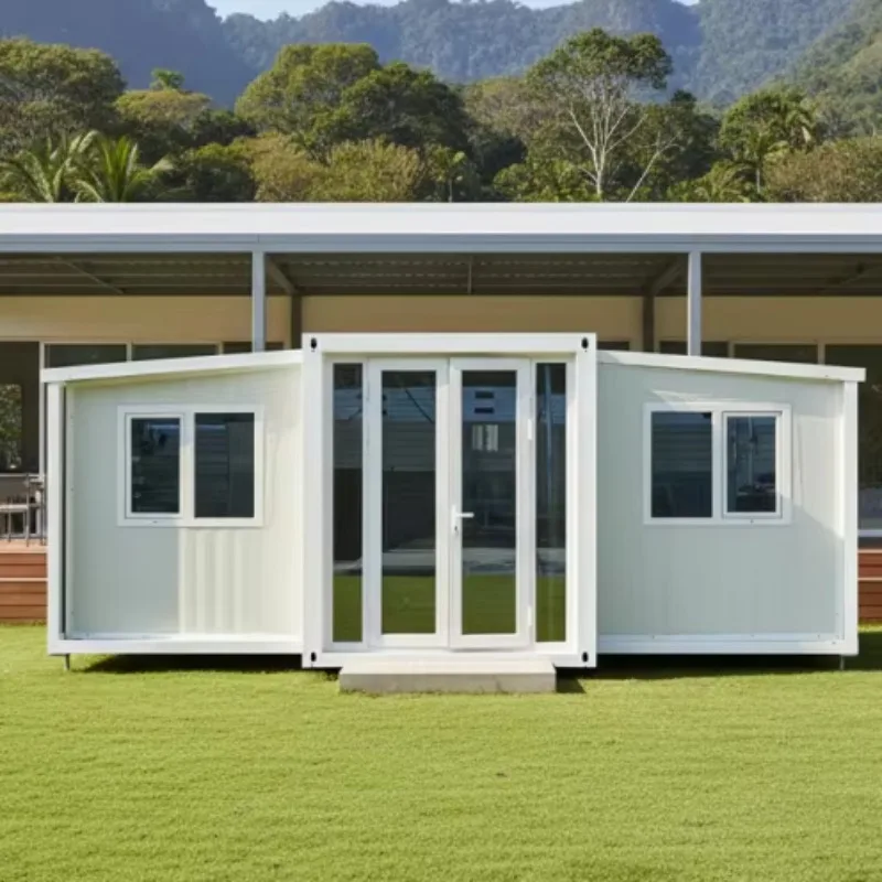 40ft Expandable Container House Customized Prefab Portable Foldable Modern Breathable Steel Sandwich Panel for Hotel Gym Office