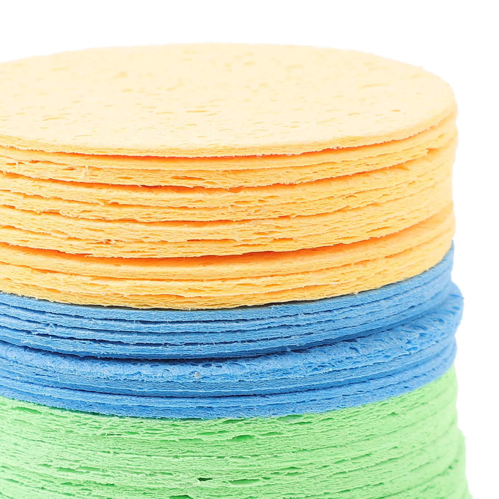 

30pcs Compressed Wood Pulp Facial Sponge 70x1MM 8MM Soaked Cleansing Makeup Removing Exfoliating Sponges Mixed Colors Cleaning