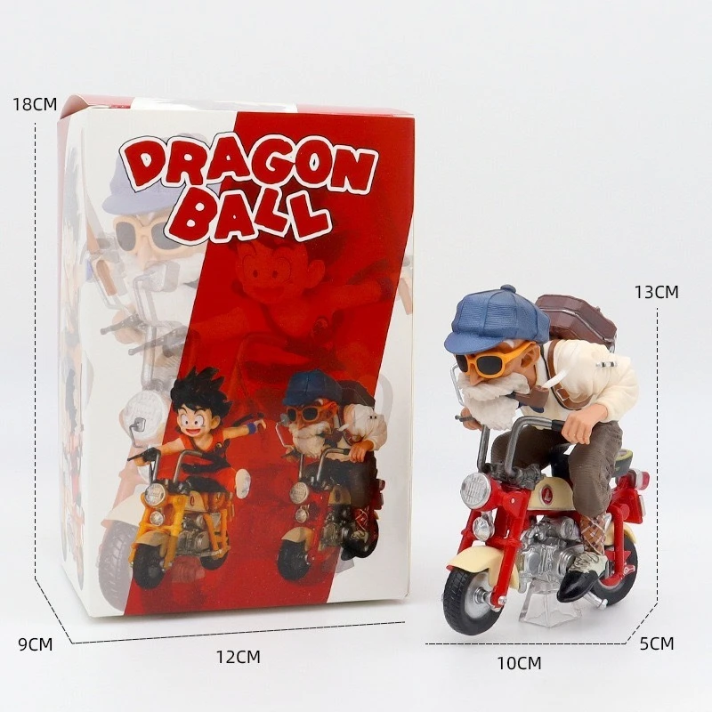 Dragon Ball Lustige Radfahren Wukong Schildkröte Unsterblich Handgemachte Trendy Puppe Blind Box Puppe Desktop Auto Montiert Ornament Heißer Verkauf