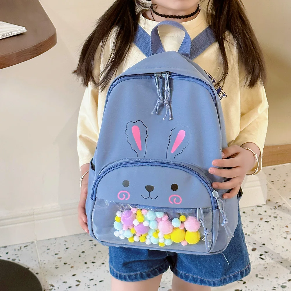 Tas Ransel Kecil TK Lucu Tas Sekolah Anak Trendi Tas Buku Kartun Kawaii Tas Ransel Motif Kelinci Tas Ransel Mini Travel