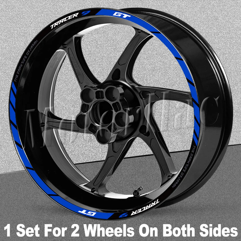 Reflektierender Motorrad-Radaufkleber Felgen-Naben-Dekor-Streifen Zubehör für Tracer 900GT Tracer9GT Tracer 9 GT 2023 – Detail 4