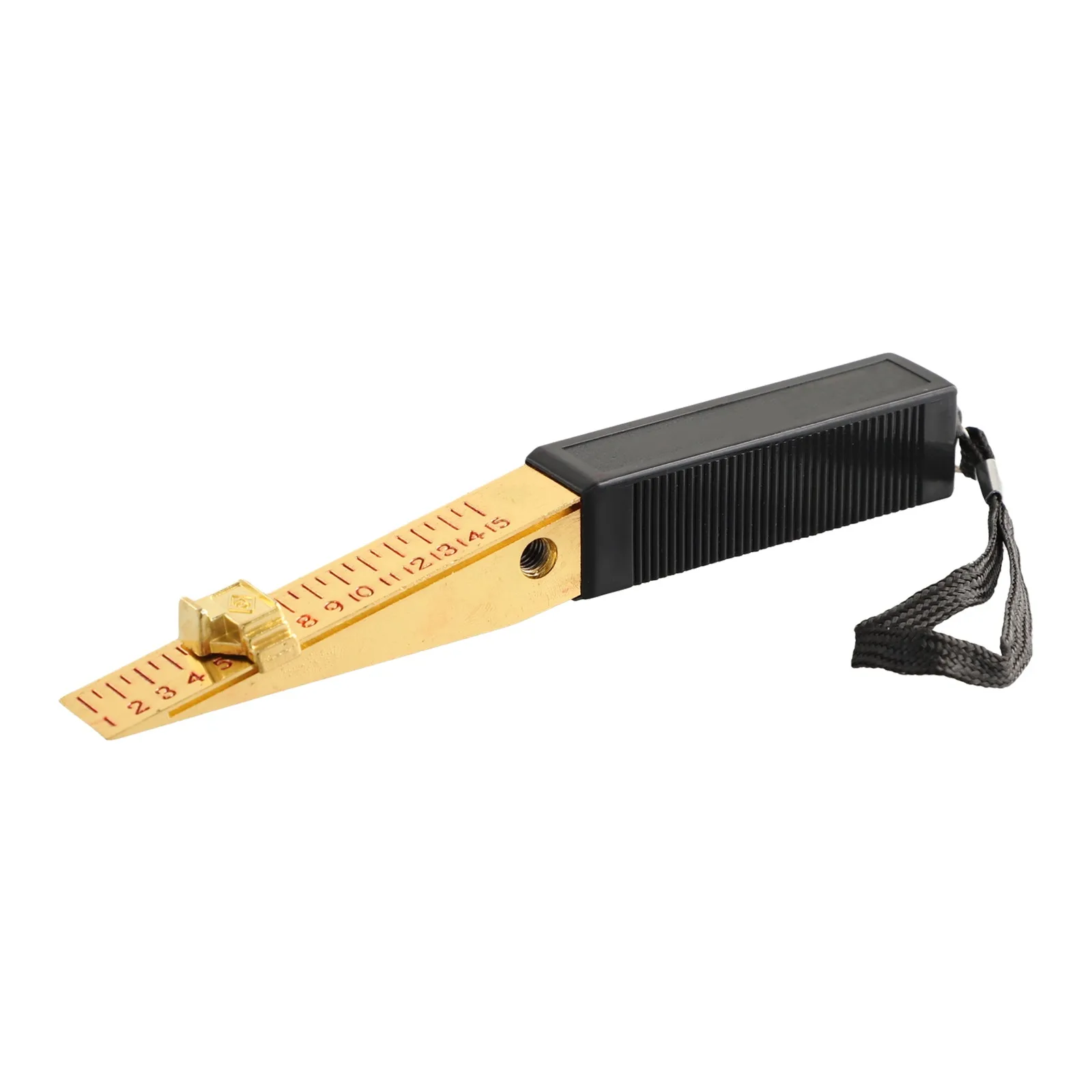 

Factory Feeler Gauge Wedge Feeler 0.5mm 1-15mm Copper Plated Measuring Tool Vernier Wedge Feeler For Door Gap Measuring