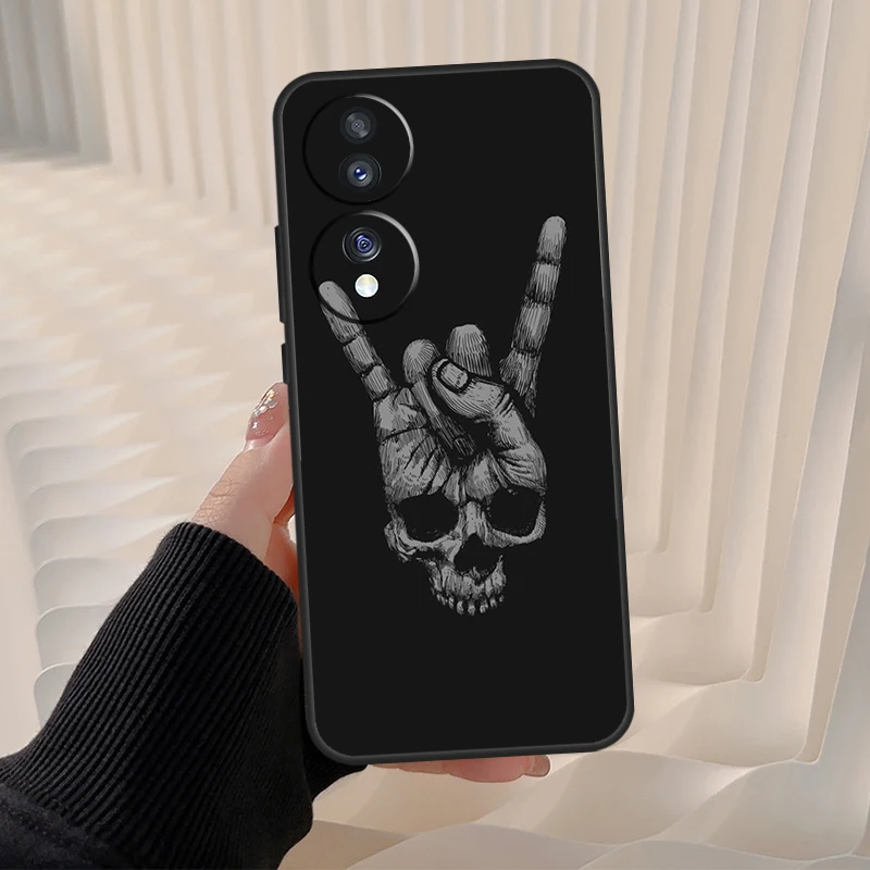 Punk Rock Funda For Honor 70 50 90 Lite X8a X9a X7a X6a X7 X8 X9 9X 8X Magic 5 Pro Magic 5 Lite Case