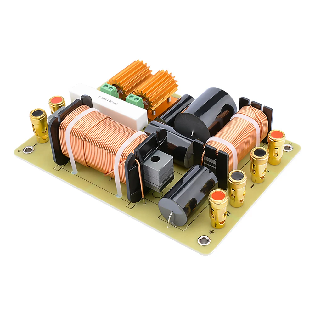 

AU47-2 Way Audio Crossover Tweeter Bass Speaker Crossover Professional Frequency Divider Stage Filter for 15 Inch Speaker