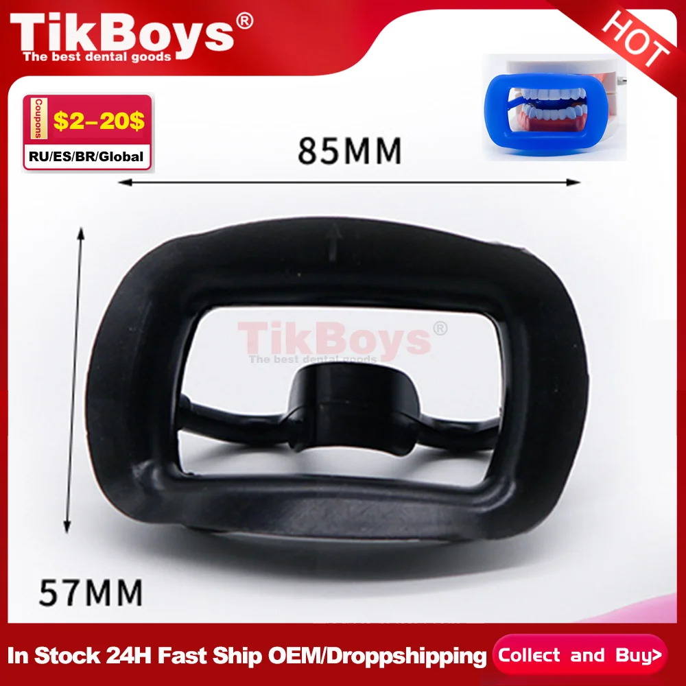 

1pc Soft Silicone Dental Lip Cheek Retractor 3D Mouth Opener Cheek Black Expand Orthodontic Photography odontologia intrumentos