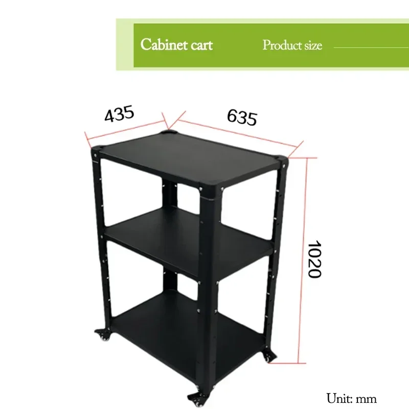 Mobile carts and workstations for computers and printers; home/office cabinets; projector carts; carts for benchtop instruments.