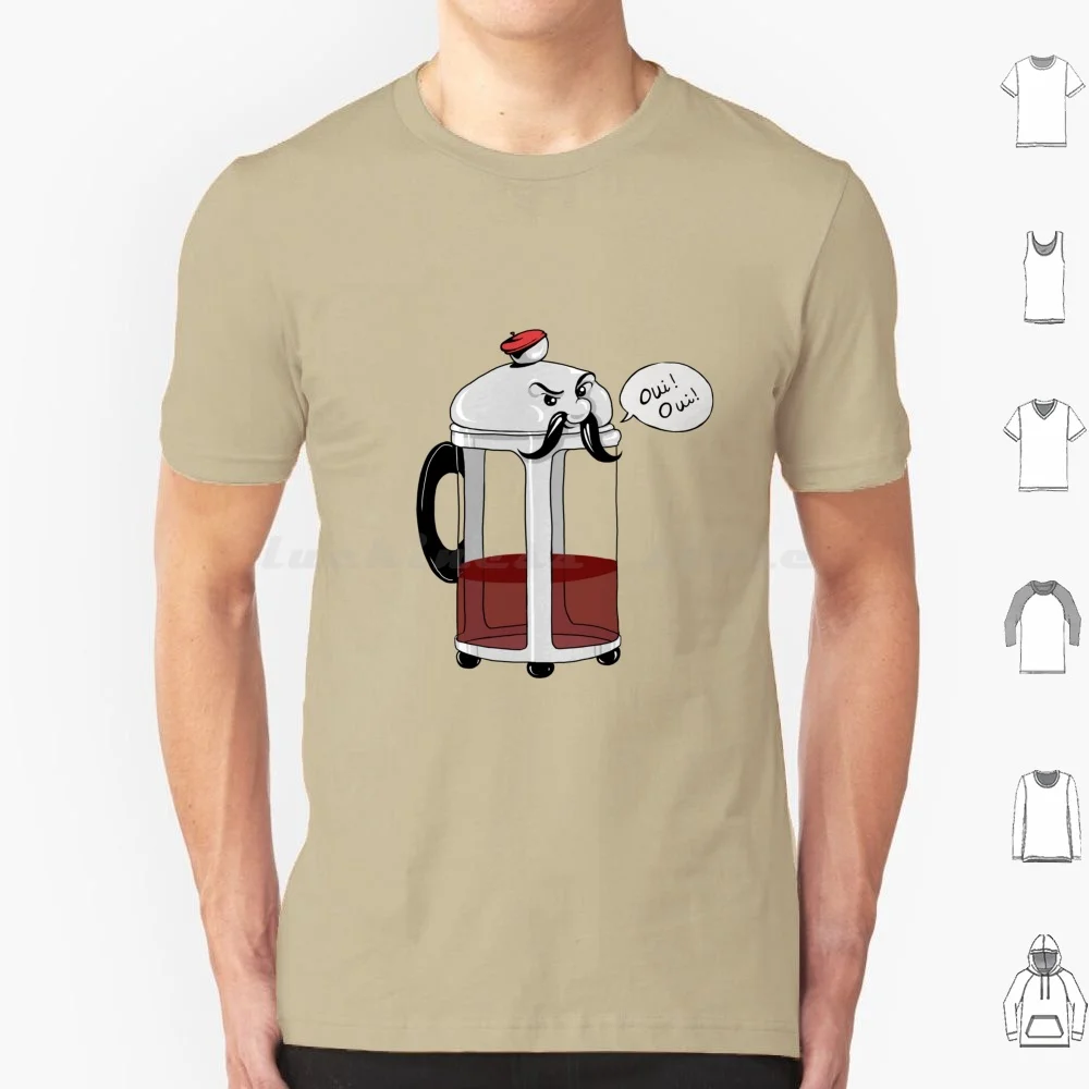 French Cafepress-Coffee Lovers Oui Oui T Shirt 6Xl Cotton Cool Tee Funny France Coffee French Lover Silly Juice Clever Cafe