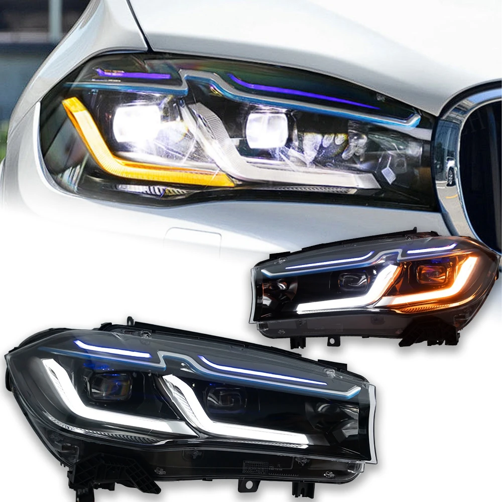 

Car For BMW X5 2014-2018 F15 Headlights DRL Hella LED Bi Xenon Bulb Fog Lights Car Accessory Head Lamp