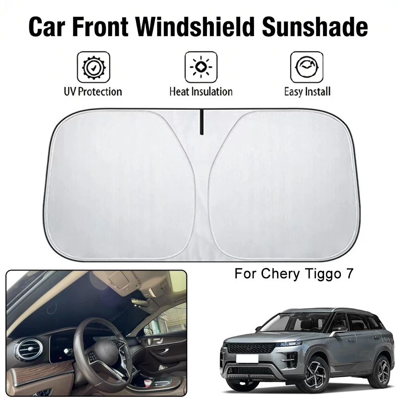 

Car Front Windshield Sunshade Cover For Chery Tiggo 7 UV Block Heat Insulation Auto Interior Sun Protection Accessory