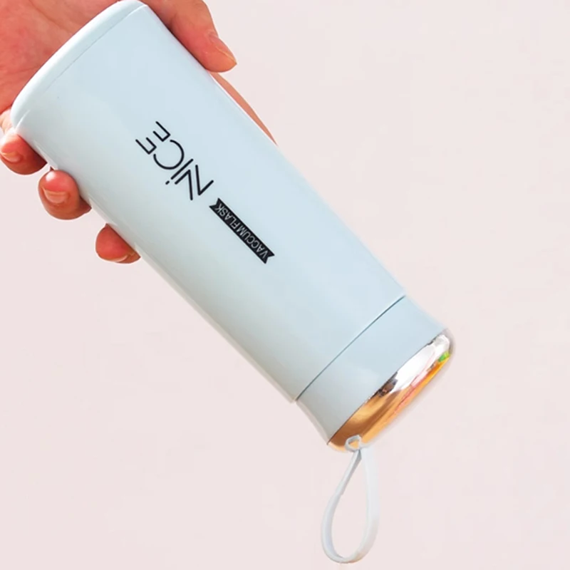 Portable Travel Insulated Cup Double Glass Car Cap Coffee Thermos Flask Cold Drink Cup Thermos Cup