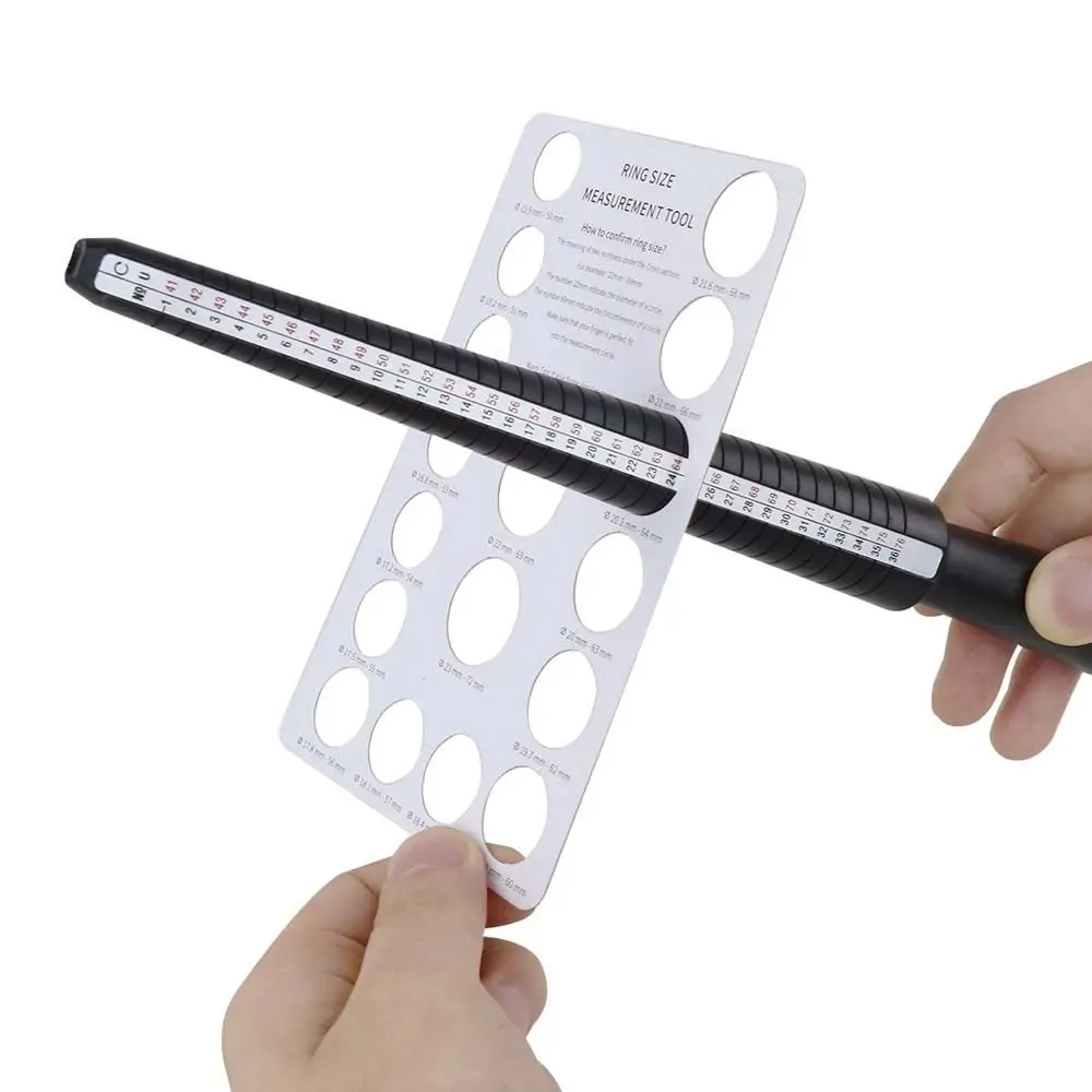 Europäisches Ringmaß-Brett, Ringumfang-Messgerät, Ringdorn, Ringgrößenkarte, Tisch-Fingergrößenbrett, Ringmesskarte – Detail 9