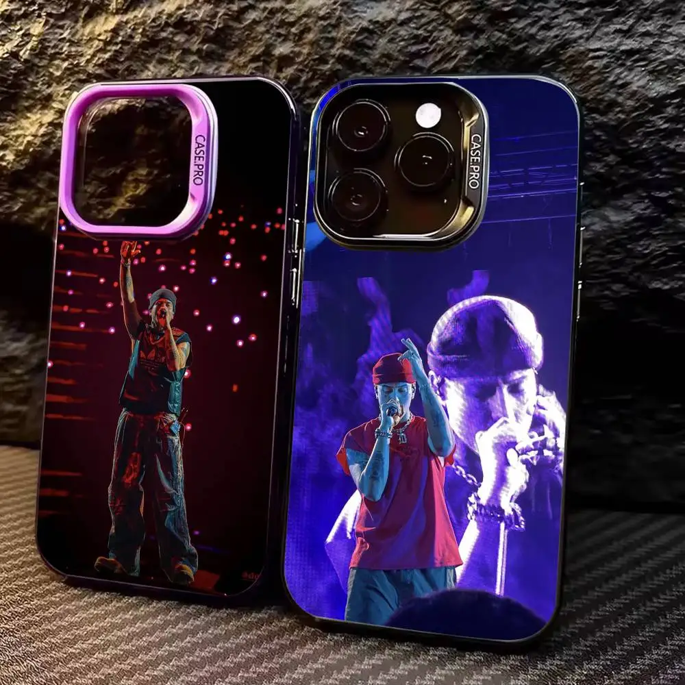 

Модный чехол для телефона с покрытием в стиле рэп-певца Duki для iPhone 17,16,15,14,13,12,11 Plus, цветной посеребренный внутренний чехол Pro Max