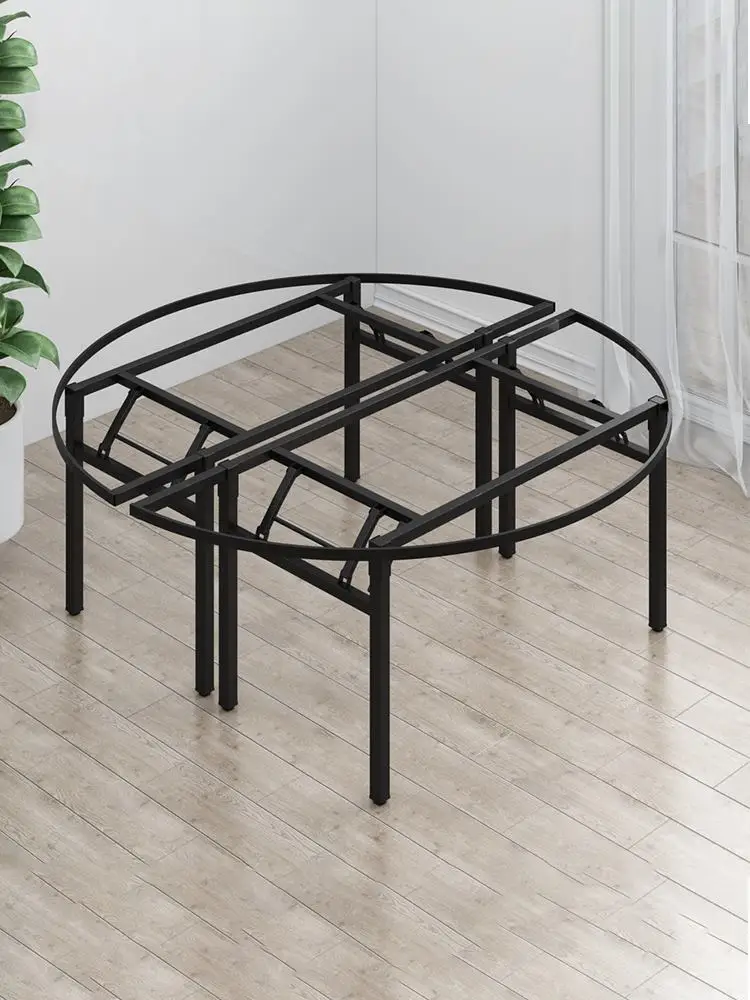 دعامة طاولة مستديرة، إطار قابل للطي للقدم، دعامة ساق مستطيلة، رف دعم قدم القهوة.