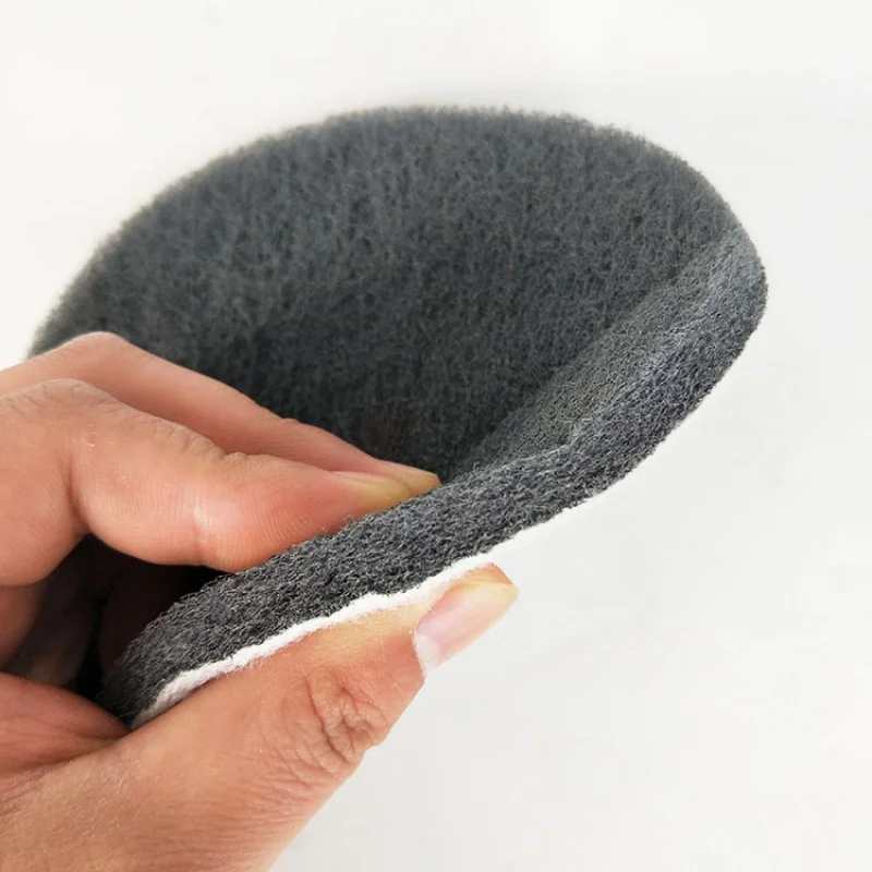 10 PCS6 Inch Multi-purpose Flocking Scouring Pad Round 400-800 Grit Industrial Heavy Duty Nylon Cloth for Polishing & Grindi