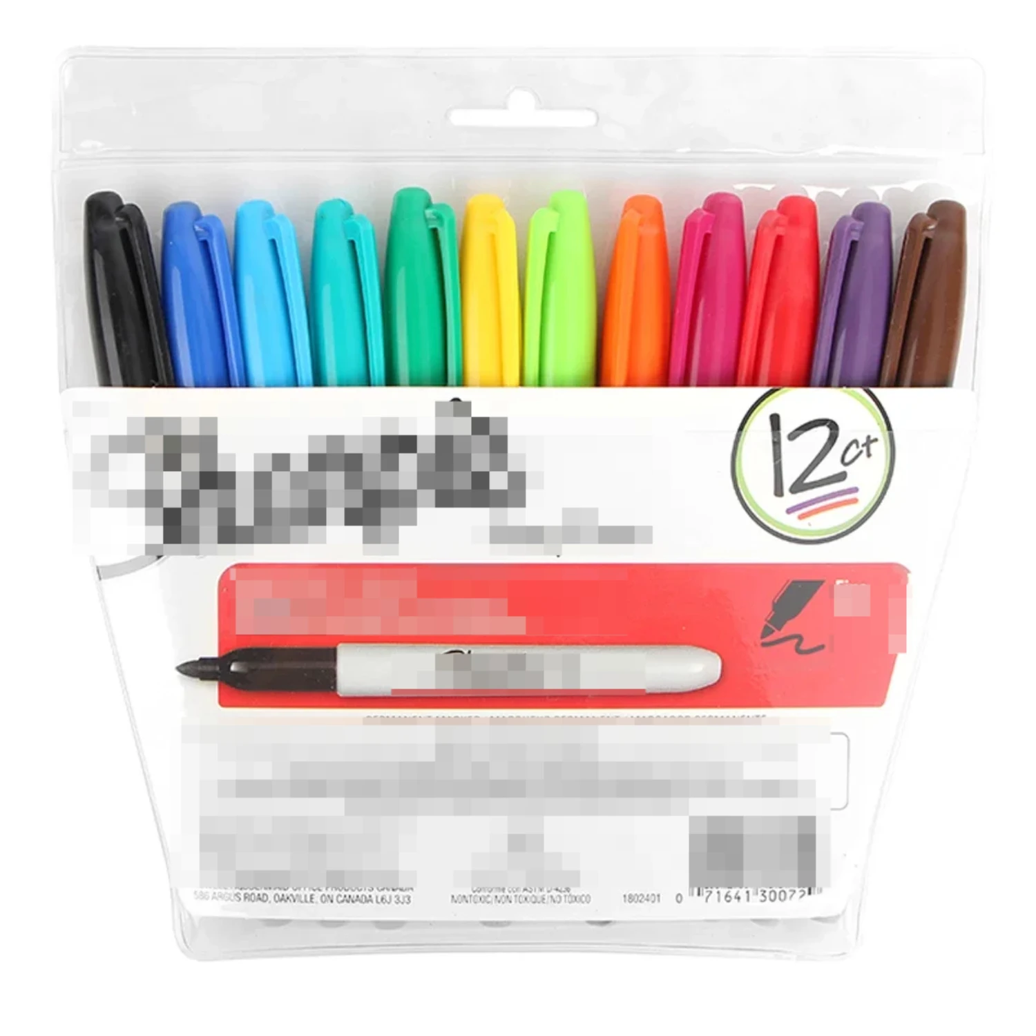 Marker Pen Set 12/24 Colored Art Marker Eco-friendly Fine Point Permanent Oil Marker Pens Colored Office Stationery Paint pens