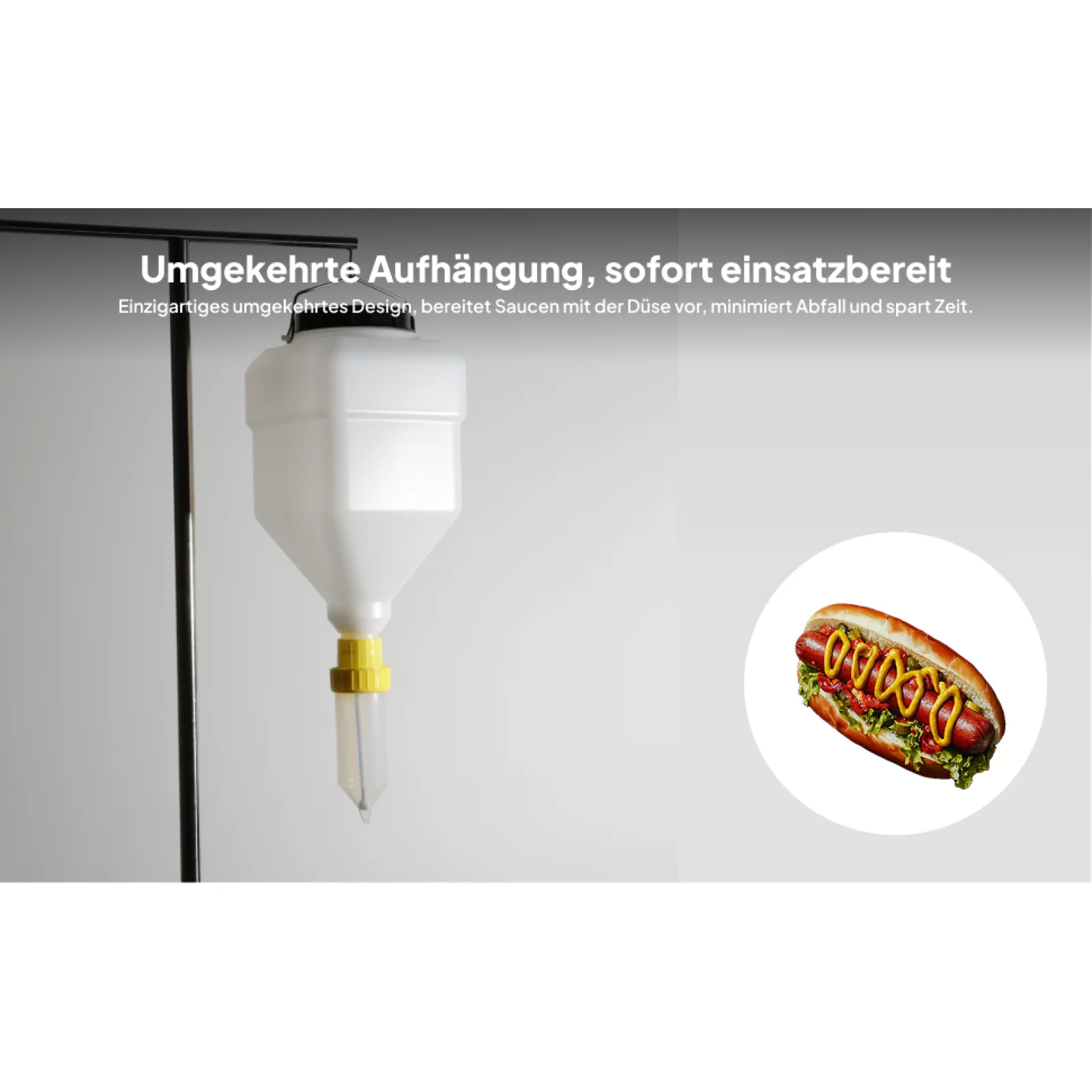 

Подвесная бутылка для приправ, 3 л, пустой герметичный дозатор для соуса, бутылка для кетчупа для ресторанов, коммерческих кухни, майо