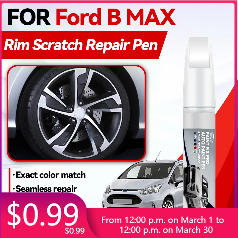 

Комплект для ремонта колесных дисков Ford B-MAX: краска для подкраски, средство для удаления царапин, ремонтный набор для автомобильных дисков
