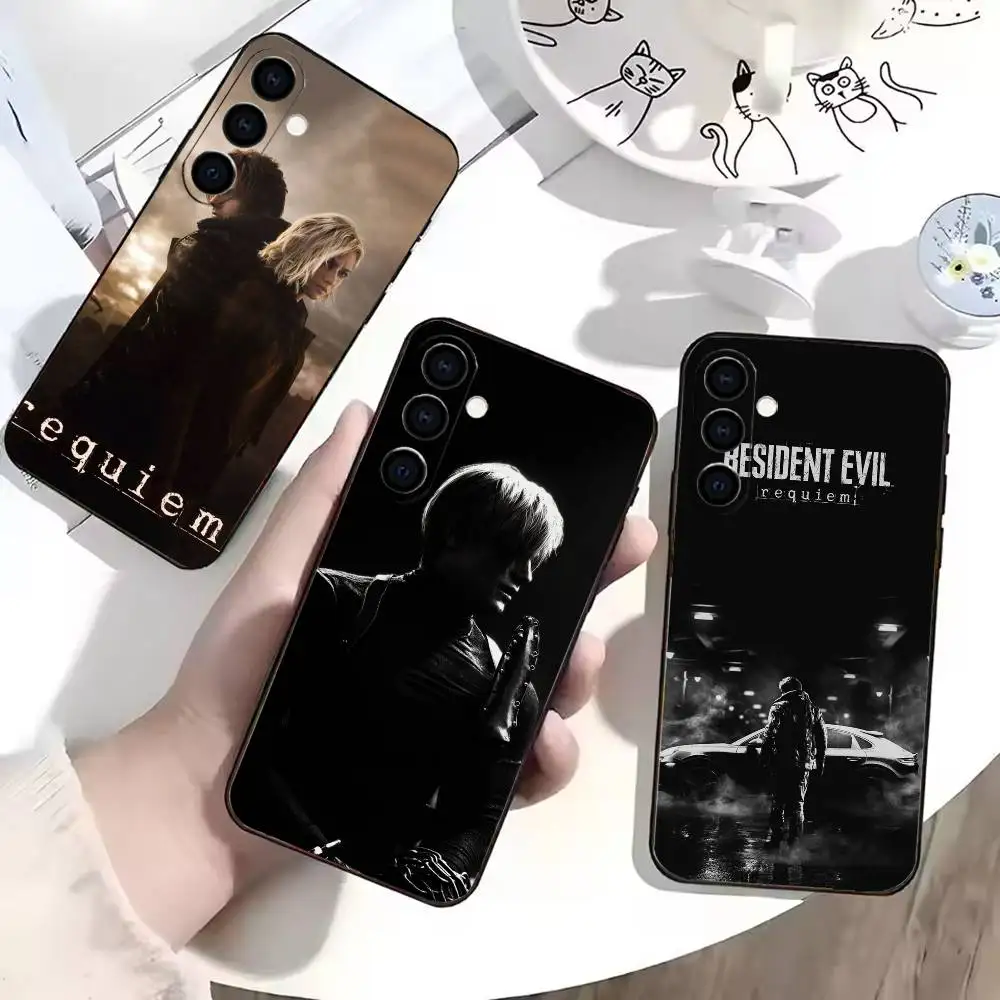 R-Resident Evil R-Requiem-m  Phone Case For Samsung Galaxy A73,A72,A71,A70,A53,A52,A51,Soft Silicone Black Cover