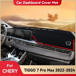 For CHERY TIGGO 7 Pro Max 2023 2024 Car Dashboard Cover Mat Sun Shade Pad Avoid Light Mat Instrument Carpet Protection