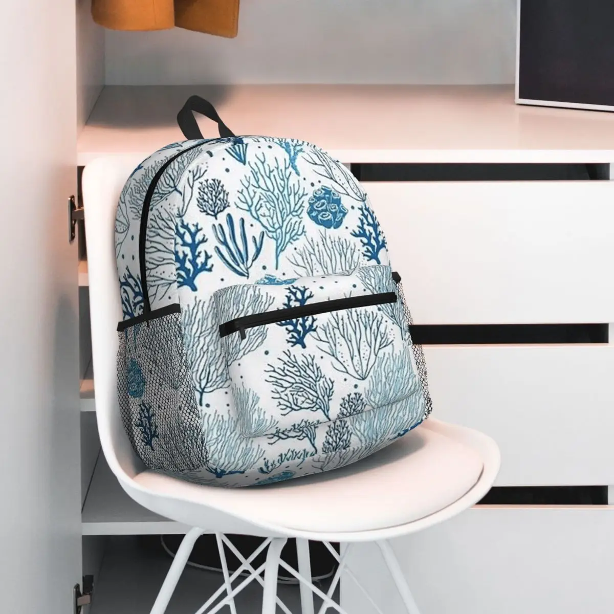

Cartoon Coral Pattern Backpack Student BookBag Kids School Bag Computer Shoulder Bags for Boys Girls
