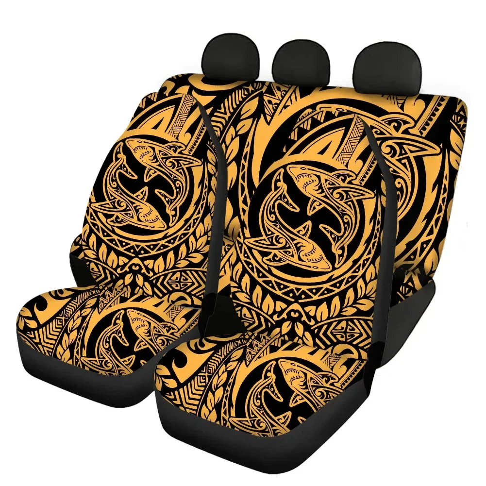 Samoan Polynesian Print Front and Back Auto Seat Cover for Women Men Durable Vehicle Seat Covers Car Seat Cushion