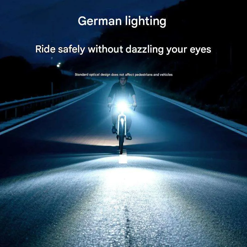 ضوء دراجة بالطاقة الشمسية TYPE-C مصباح يدوي قابل لإعادة الشحن لركوب الدراجات 3 أوضاع إضاءة أمامي مقاوم للماء ملحقات ركوب الدراجات الليلية #5