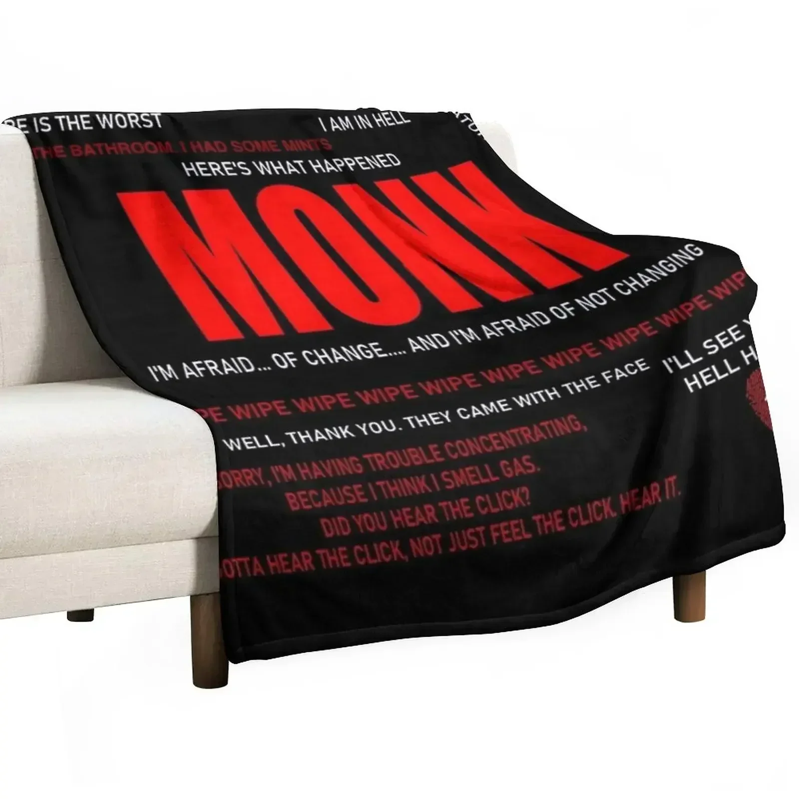 Monk Quotes Throw Blanket Decorative Sofas Bed Sofas Summer Beddings Camping for babies Blankets