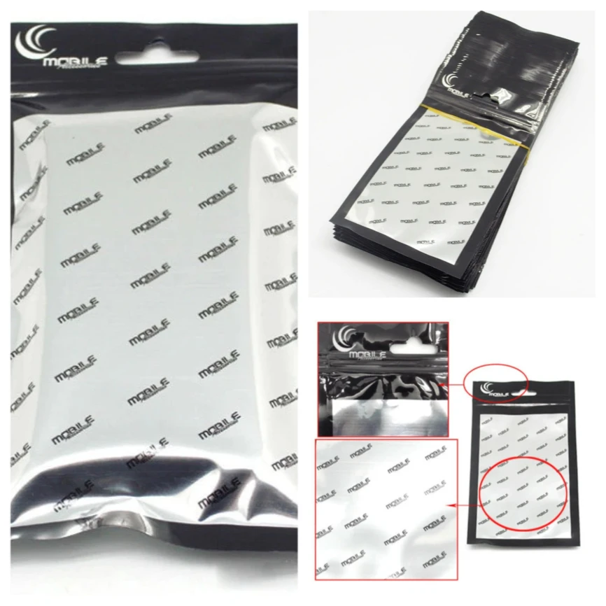 

1000pcs Plastic Resealable Retail Packaging Bag Mobile Phone Case Cover Package Pouch For iPhone Samsung Accessories