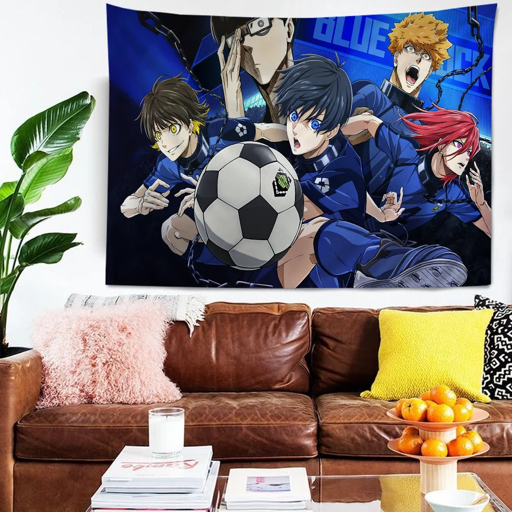 

Anime Blue Lock DIY Wall Tapestry Hippie Flower Wall Carpets Dorm Decor Wall Art Decor