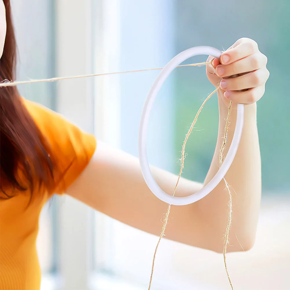 

10Pcs Plastic Rings Large Wire Circles Sturdy DIY Dream Catcher Frame Macrame Hoop Craft Ring Floral Wreath Hoops