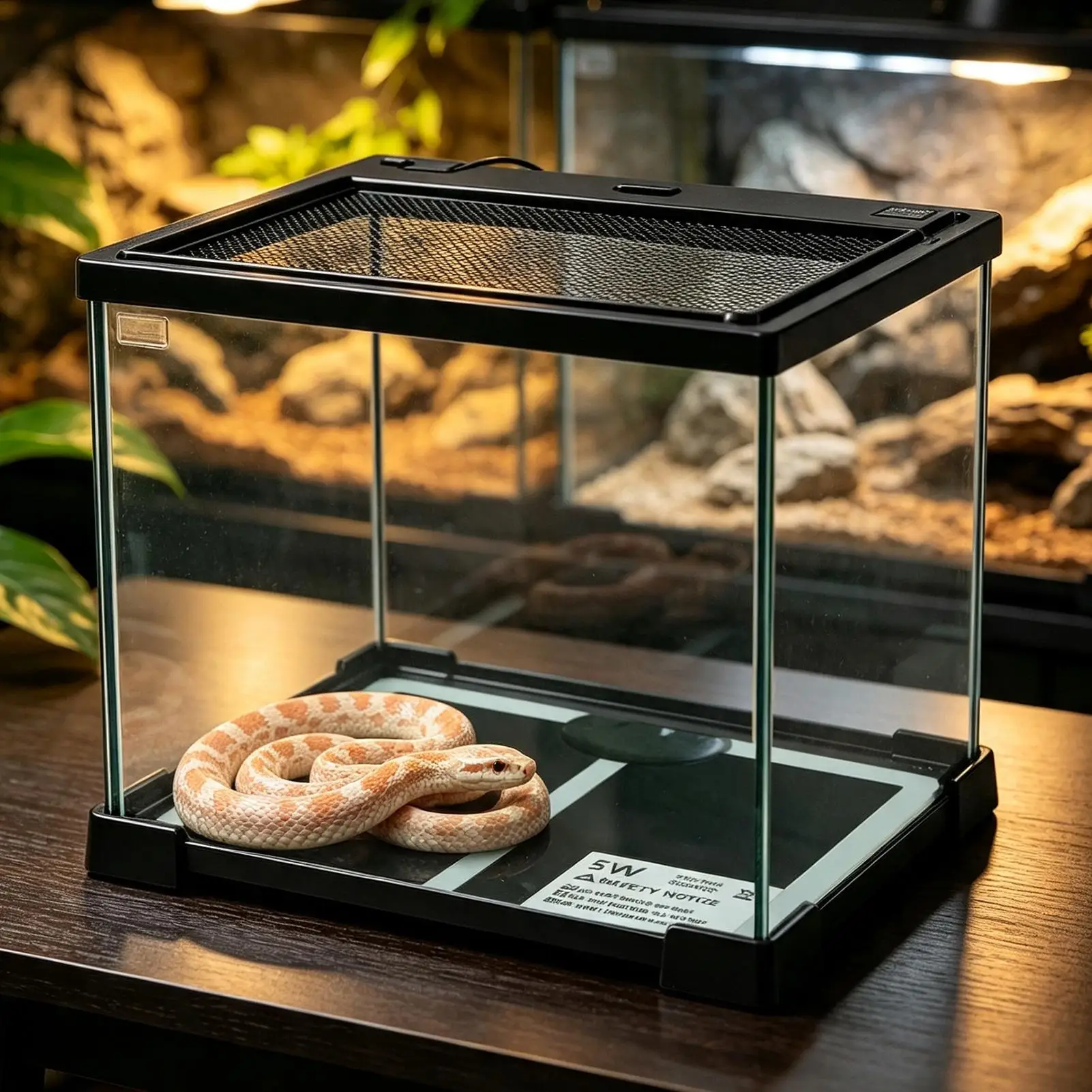 Heat Mat For Reptiles 5W Terrarium Panel Warming Mat Leopard Gecko Heating Pad For Chameleon Bearded Dragon Gecko Snake Tortoise view 3
