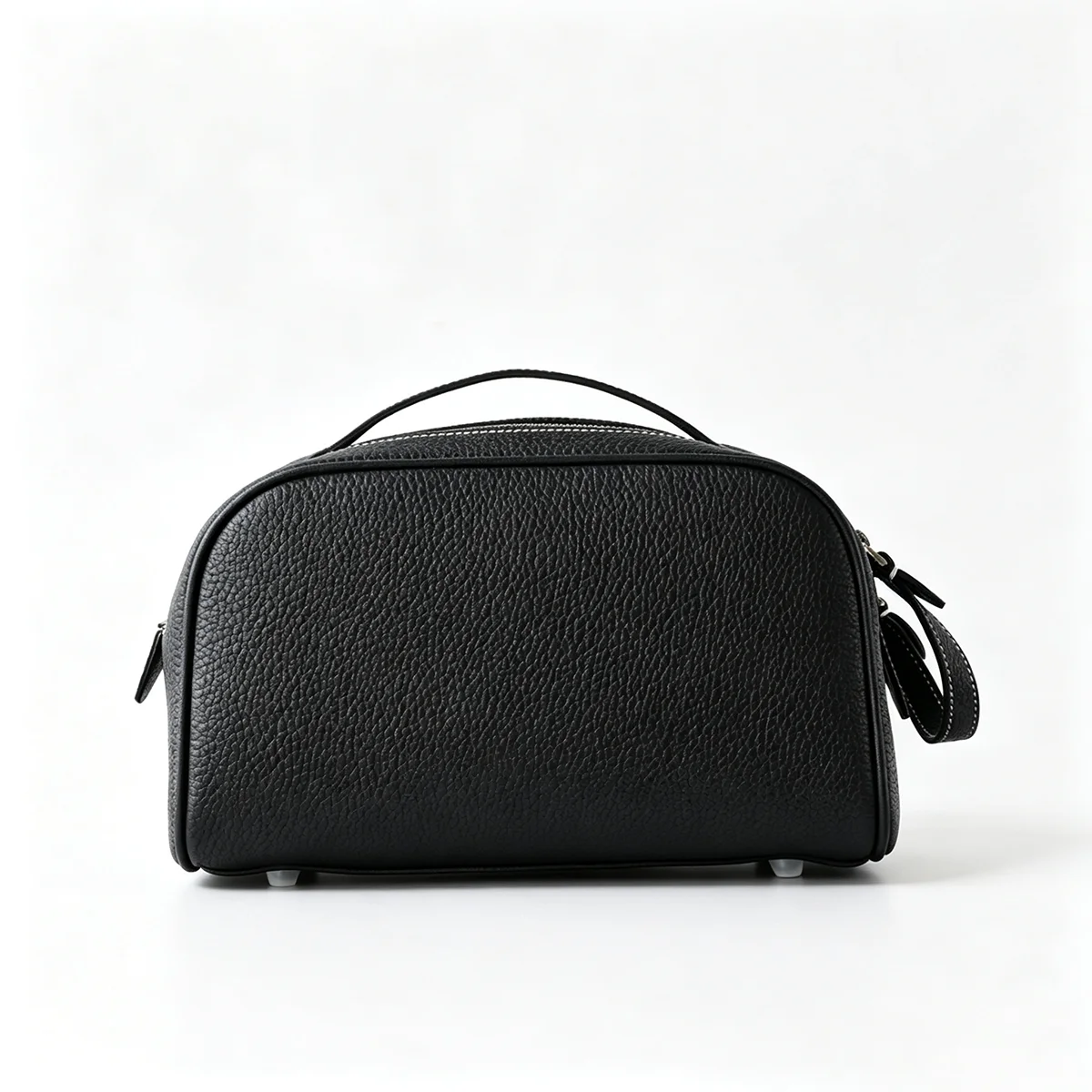 Erstklassige Kosmetiktasche aus Rindsleder für Damen, Hochwertige Tragbare Reise-Kosmetiktasche mit Großer Kapazität, Weiche Luxus-Toilettentasche – Detail 15
