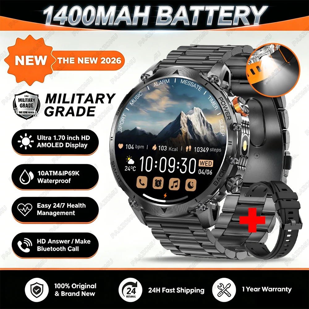 Men's Smart Watch with Long Battery Life