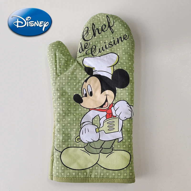 

Disney Mickey Mouse Oven Glove Cartoon Figure Chef Style Baking Cooking Anti-scald Insulation Kitchen Microwave Oven Long Glove