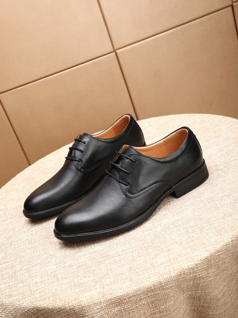 

Men's casual leather shoes, breathable and comfortable, business leather shoes, wedding formal dress shoes