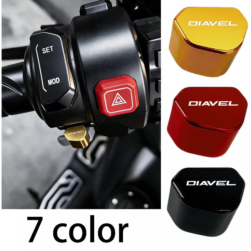 

Accessories For DUCATI Diavel XDiavel 1260s DX 1260 2020-2026 Mototcycle CNC Switch Button Turn Signal Switch Key cap