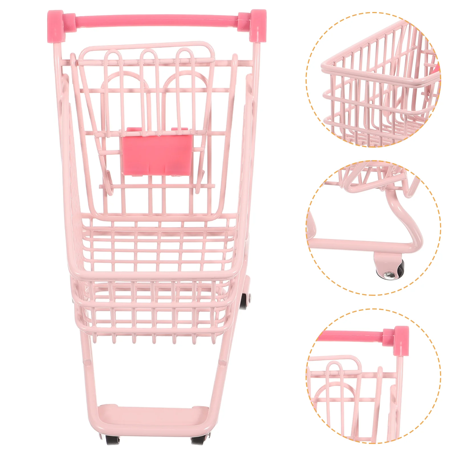 Mini panier de courses l'inventaire, accessoire d'ornements, chariot de stockage solaire, photo