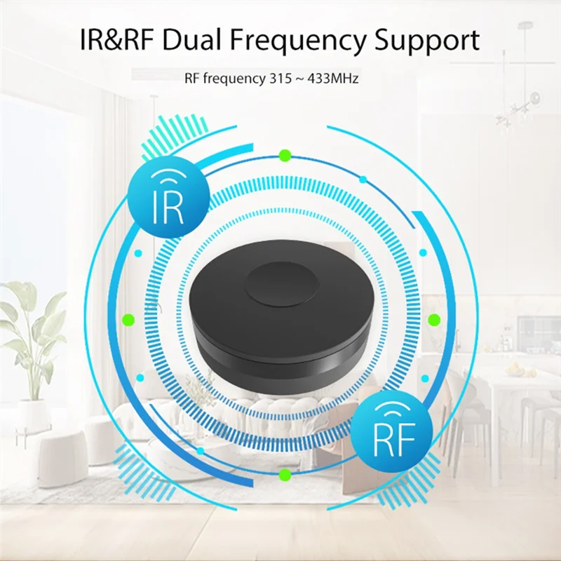 

BMBY-Tuya Smart RF ИК-пульт дистанционного управления Wi-Fi умный дом инфракрасный контроллер для кондиционера ТВ беспроводной пульт дистанционного управления