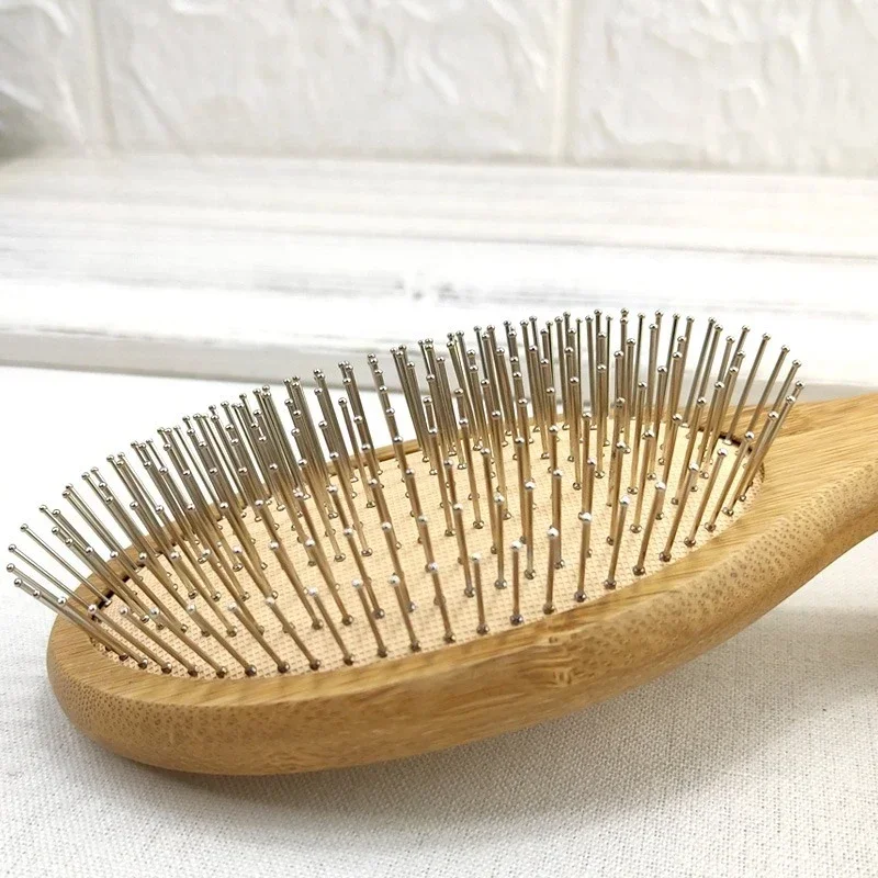 

Hairbrush Head Massage Brush Wood Hair Brush Hairs Combing Steel Care With Steel Needle Scalp Airbag Hair brush