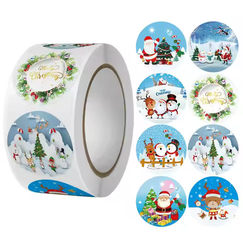 Children's Christmas gift label stickers School teachers commended students reward Self-adhesive Decorative gifts series - Image 36