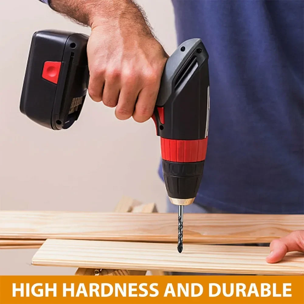 

Carbide Drill Bit Set 7 Triangle Bits for Drilling For Ceramic Concrete Glass Enhanced Durability and Efficiency