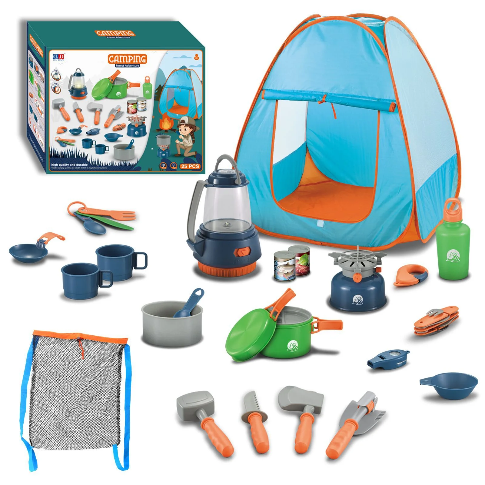 Tente de Camping en plein air, maison de jeu pour enfants, pique-nique, vaisselle, tente amovible, cadeaux, 16 pièces, 29 pièces, 25 pièces, 46 pièces