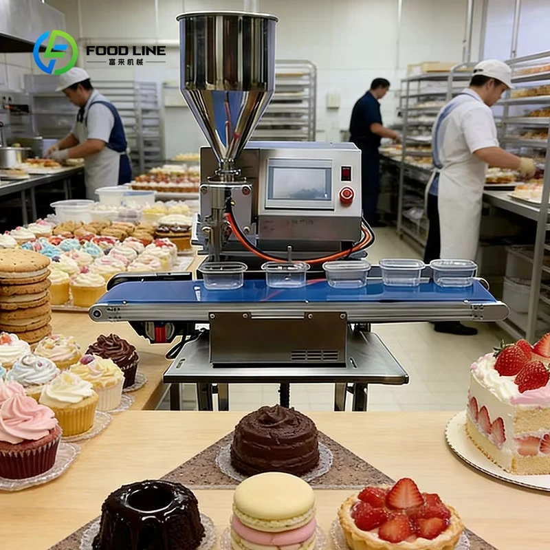 Customized High Power Automatic Quantitative Decorating Filling Machine Cake Forming Machine for Cake Batter and Cream Coating