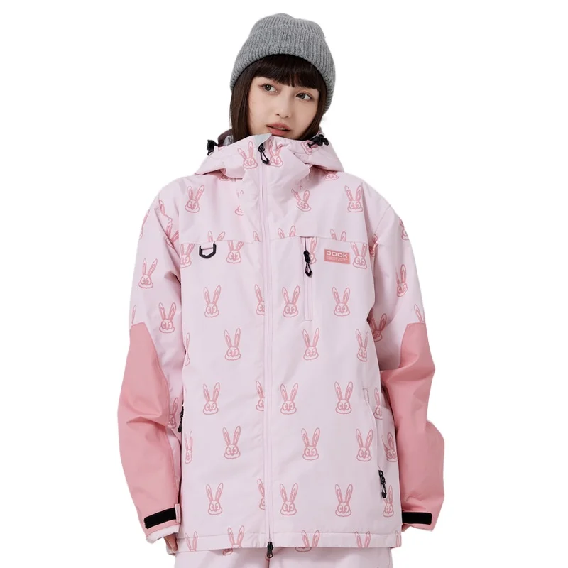 

New Pink Niche Ski Jacket Women's Snowboard and Double Board Windproof Waterproof Ski Top Jacket Men's Outdoor Snow Sports