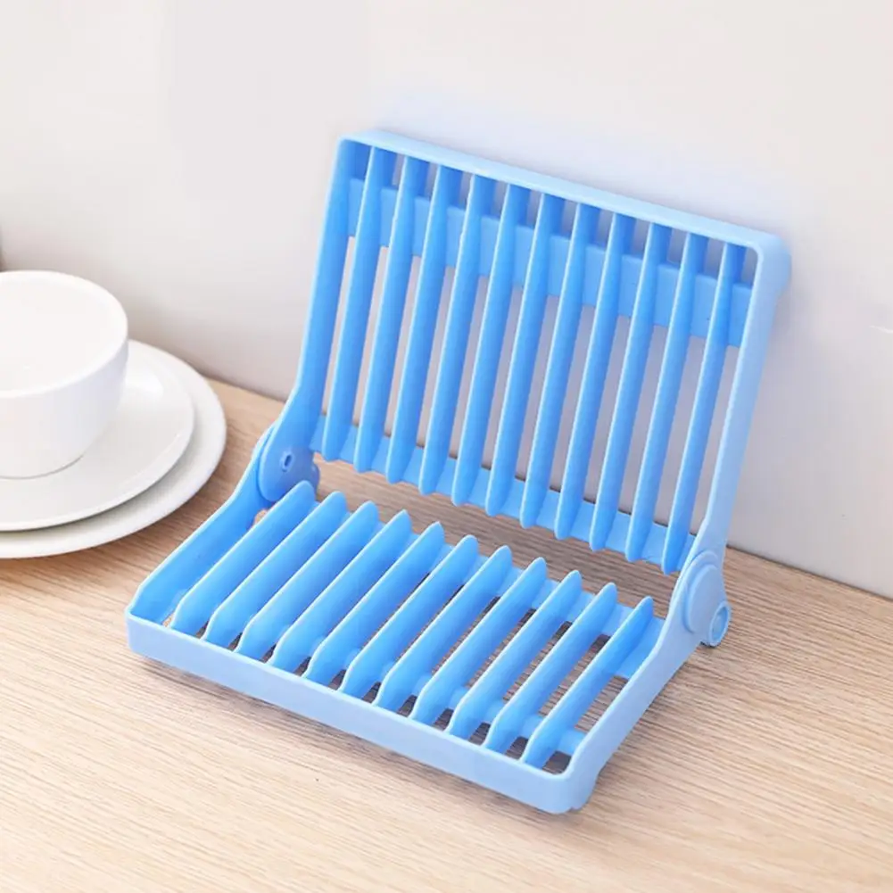 2Pcs Dish Drying Rack 180-Degree Opening Foldable Storage Draining Stand Cutlery Holder Plate Organizer For Dish Spoons Forks